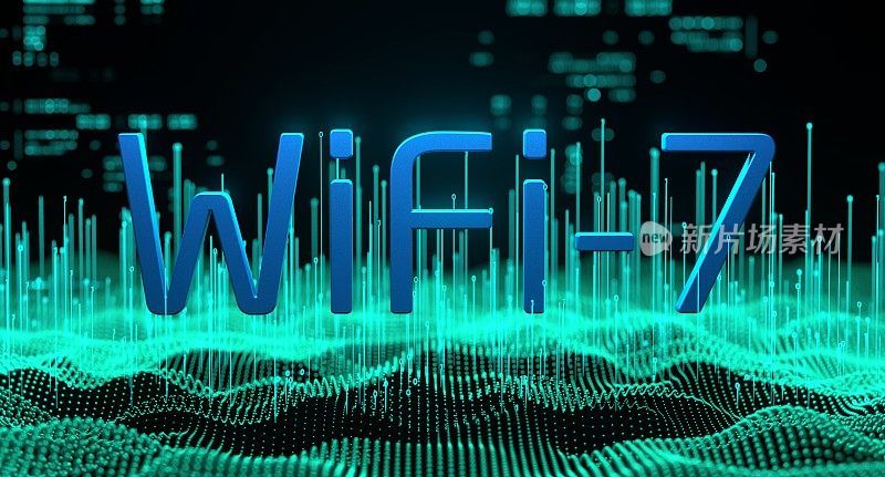 Wi-Fi 7具有智能性能的下一代无线通信连接网络。